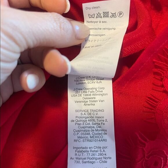 J. Crew Red Lace Halter Neck Top Size Small - Picture 13 of 14